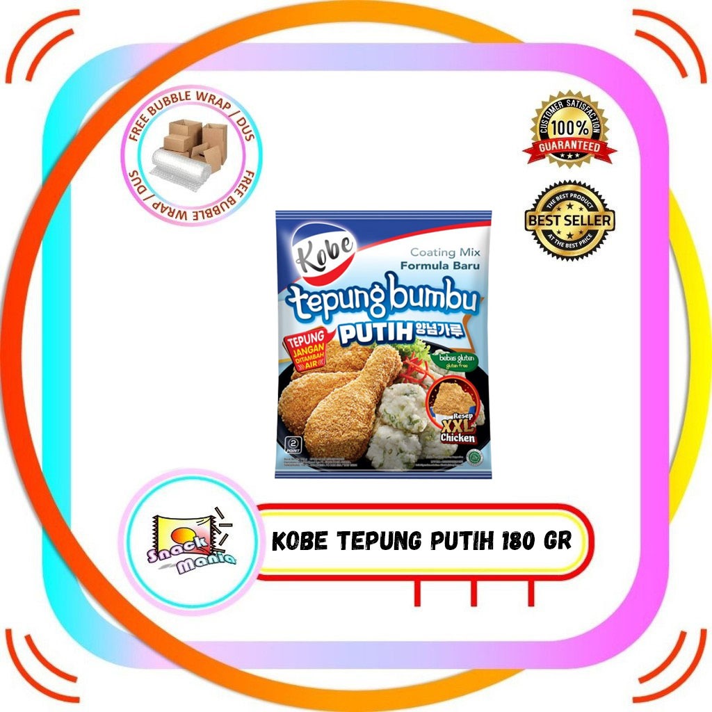 

KOBE Tepung Bumbu Putih ~ 180 gr Gluten Free