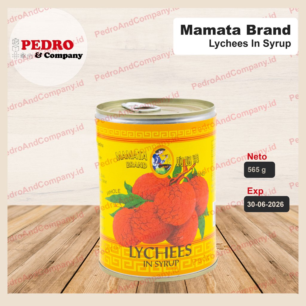 

Mamata Lychees in syrup 565 gram - lychee kaleng buah leci sirup manis