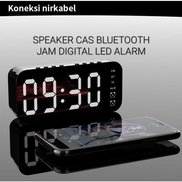 J418 ORIGINAL SPEAKER BLUETOOTH USB MP3 JAM DIGITAL LED ALARM CAS CASAN CHARGE RADIO FM AUDIO SPK SP