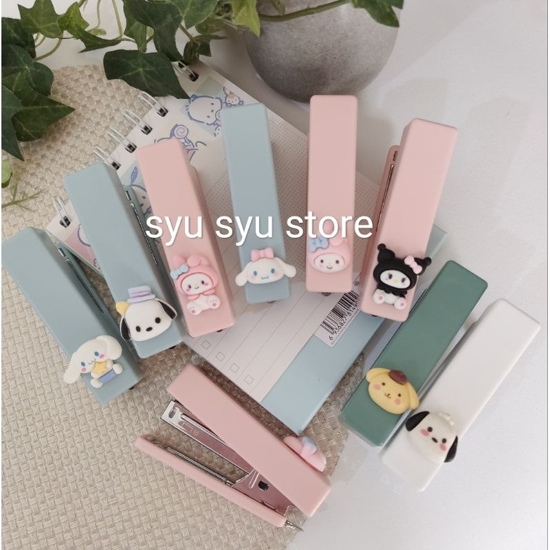 

Baru Staples Stapler Hekter Jekrekan Kuromi My Melody Cinnamoroll Pochacco Pompompurin Lotso