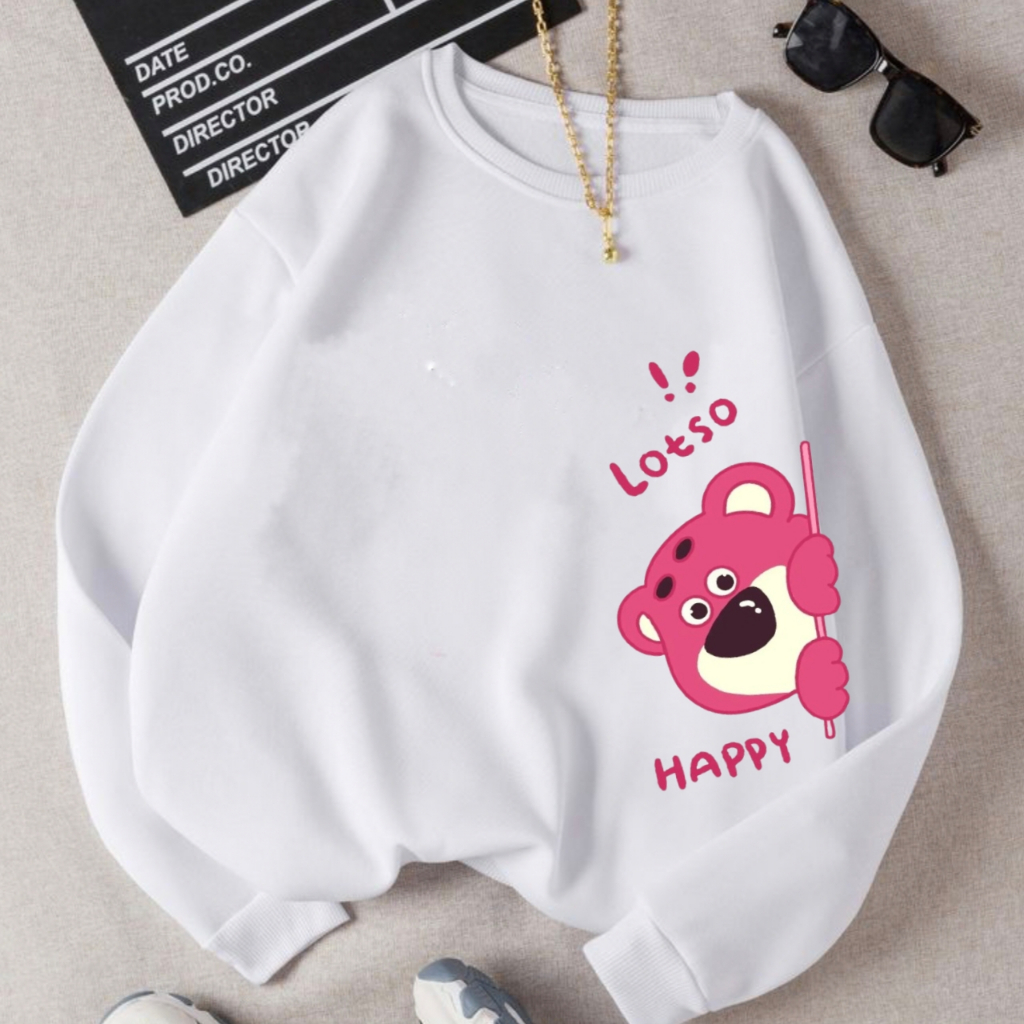 Baju Kaos Anak Perempuan Lengan Panjang Lotso 2-15 Tahun Terbaru