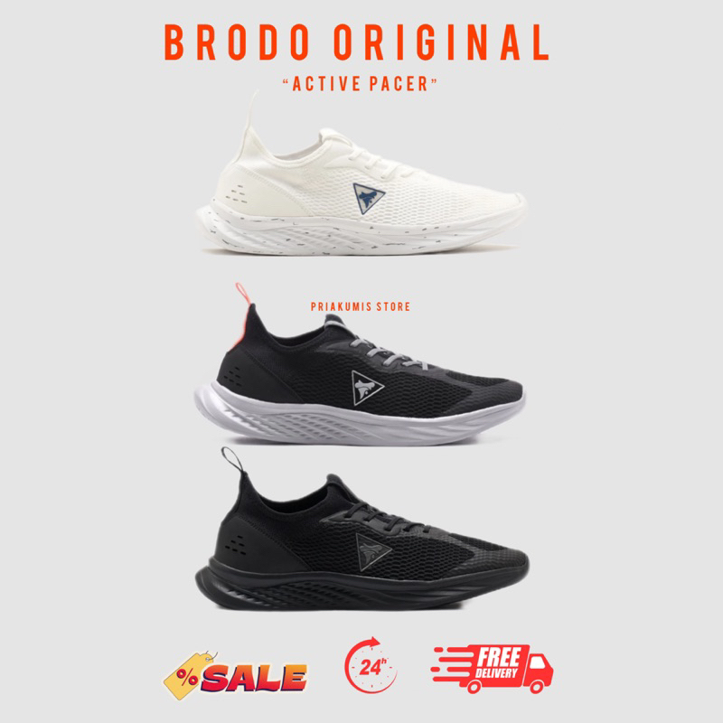 BRODO Official Active Pacer - Sepatu Brodo | Sepatu Sneakers | Sepatu Sekolah | Sepatu Olahraga