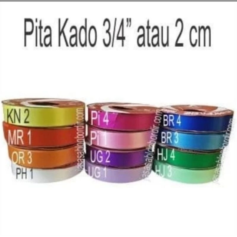 

Pita Kado pita jepang 3/4 inch atau 2cm