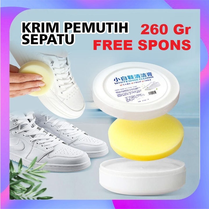 CREAM PEMBERSIH SEPATU White Shoes Cleaner KRIM PEMBERSIH SEPATU PEMUTIH SEPATU SEMIR SEPATU - 03