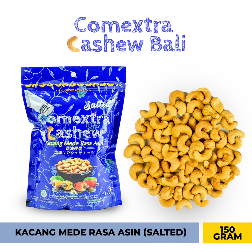 

Kacang Mede Comextra Cashew Rasa Asin / Salted 150 Gr (Bali)