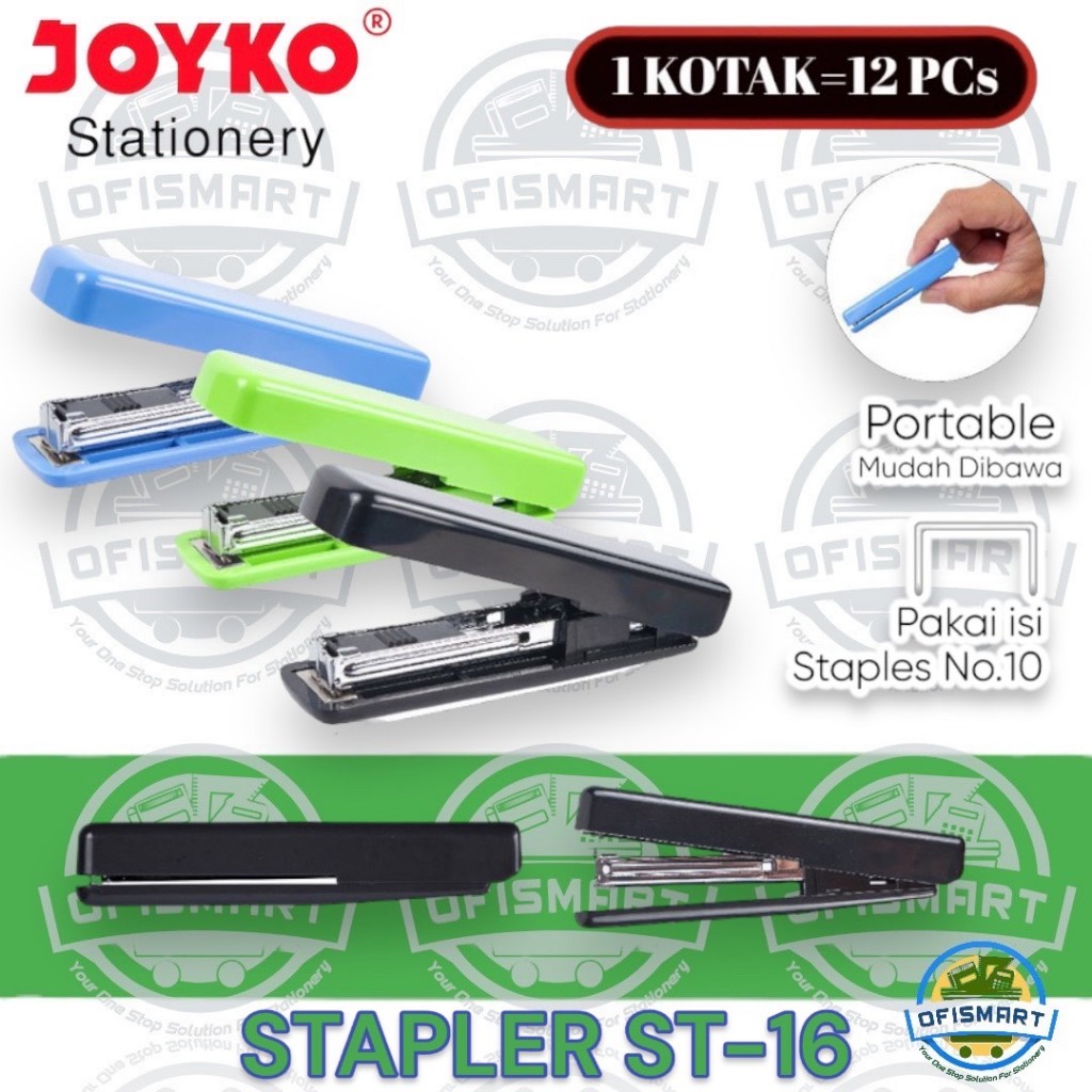 

Joyko Stapler Alat Staples ST 16 | @1PCs