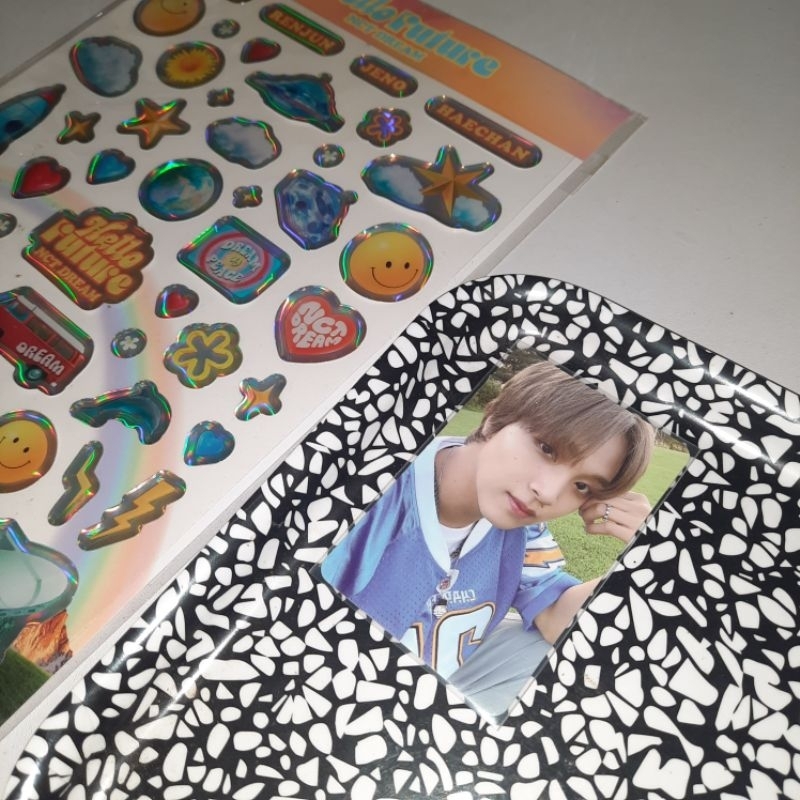 sleeve sanrio & pc haechan epoxy sticker hello future nct tiny chum