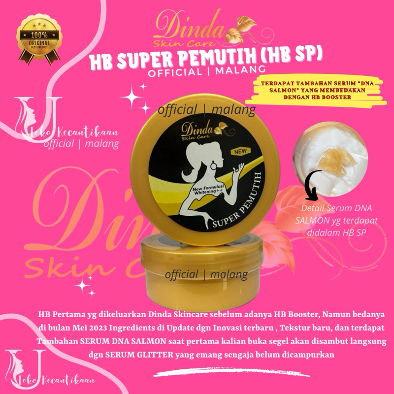 HB SP FORMULASI TERBARU || HB DINDA SUPER PEMUTIH || EXTRACT WHITENING | SUPER MENCERAHKAN | DINDA S