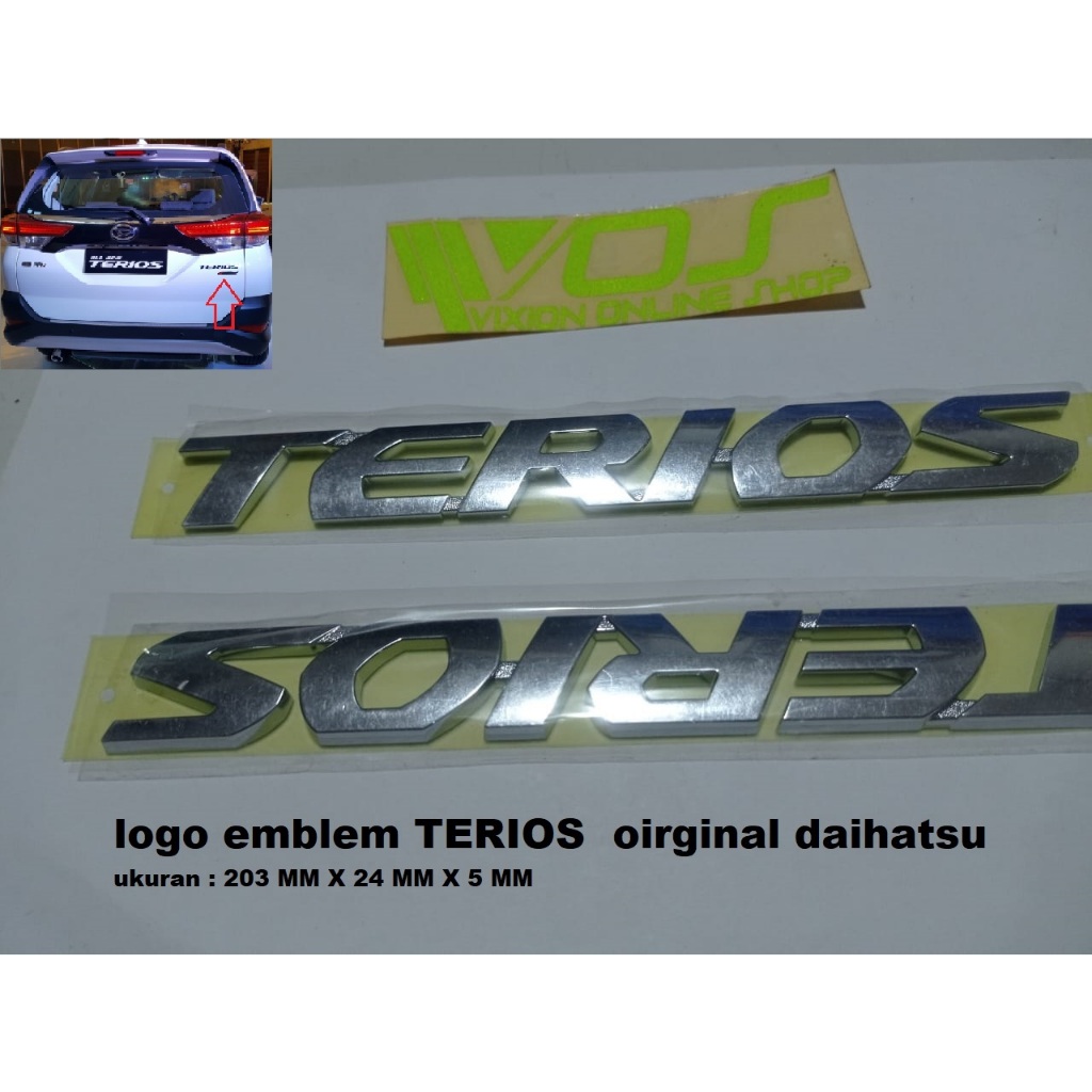 LOGO EMBLEM TERIOS ALL NEW TERIOS 2018 2023