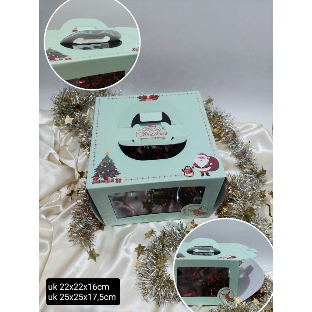 

dus kue natal dus lapis bolu brownies natal
