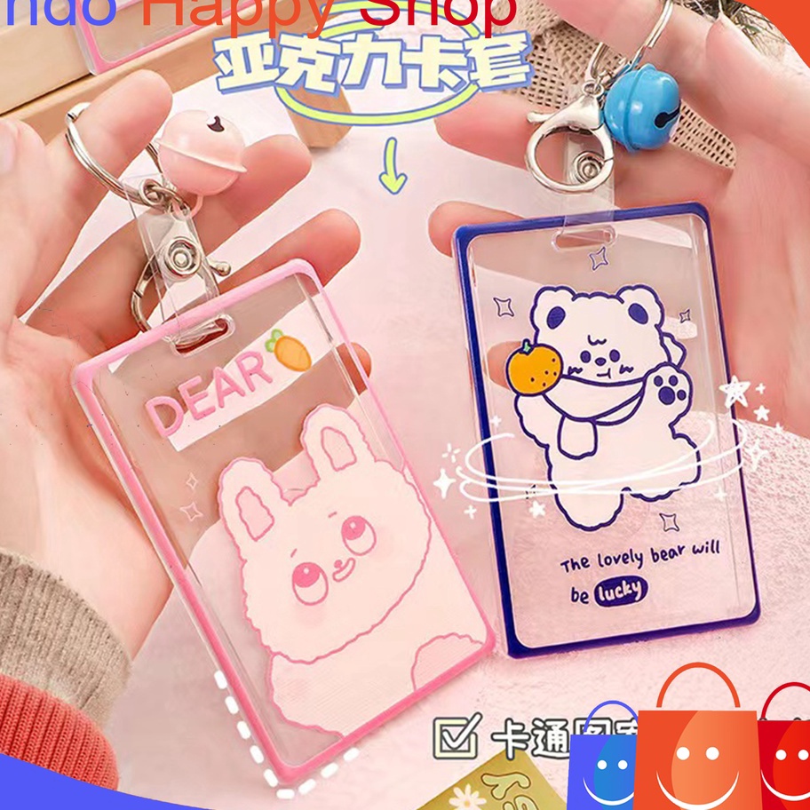 

Bestseller ⭐️ ⭐️Name Tag Lanyard ID Card Holder Acrylic Case ID Card Name Card Holder Transparant Ready Stock