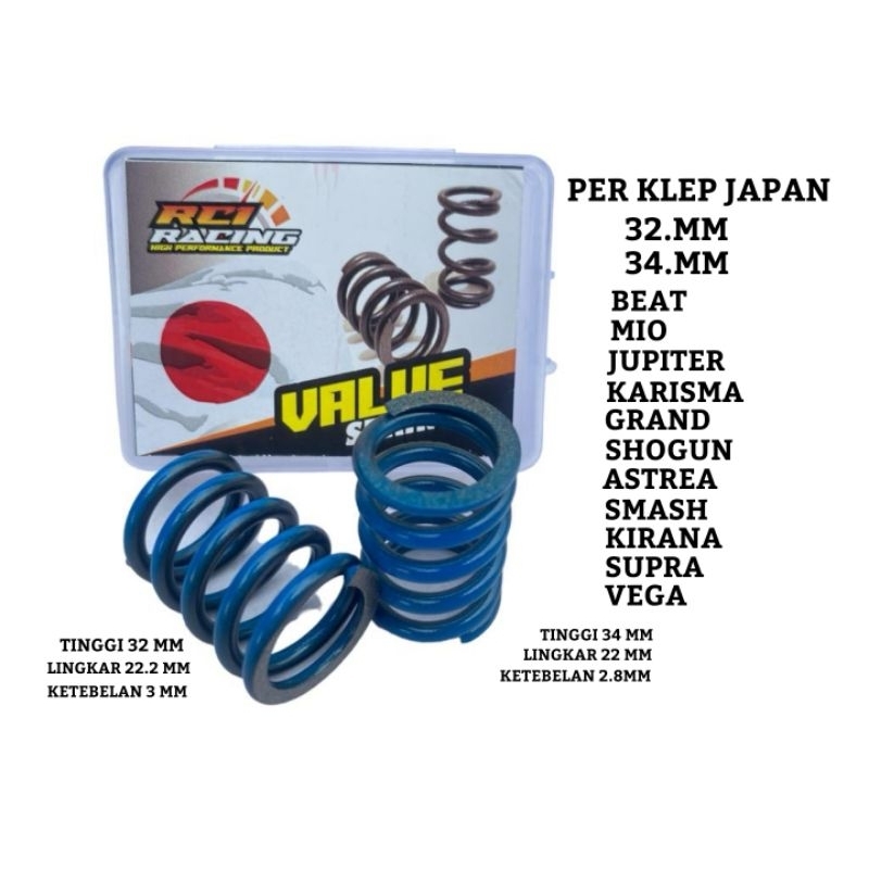 PER KLEP JAPAN 32 MM DAN 34 MM JUPITER MIO KARISMA BEAT GRAND SHOGUN DLL