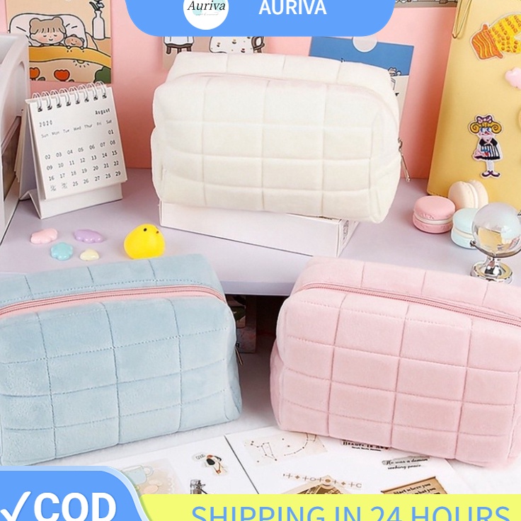

Stock Banyak AURIVA STOCK Kantong Bantal Lembut Tas Kosmetik Kantong Make Up Tas Kantong Kosmetik Bantal Timbul Tas Pensil Tas Pensil Lembut Lucu Pink Biru Putih Terkini