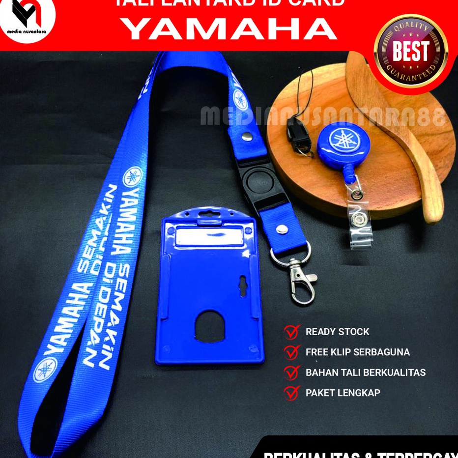 

Dijual Murah Yamaha lanyard Tali Gantungan ID Card-Holder Berlogo Yamaha,Name Tag,yoyo dan tempat kartu ,Strup multltifungsi Best Terlaris