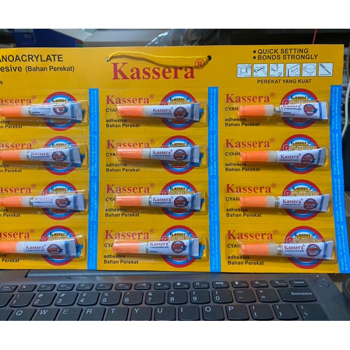 

Promo 12 psc lem power glue kassera harga pedagang Ready Stok
