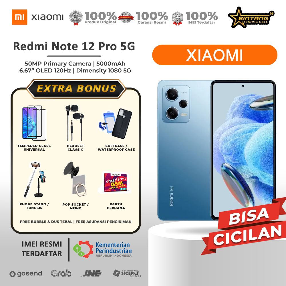 Xiaomi Redmi Note 12 Pro 5G note 12 pro 4G RAM 8/256GB Garansi Resmi