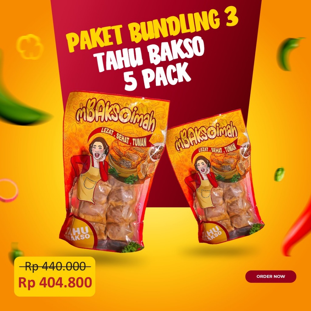 

mBAKSOimah BUNDLING 3 (5 pack Tahu Bakso)