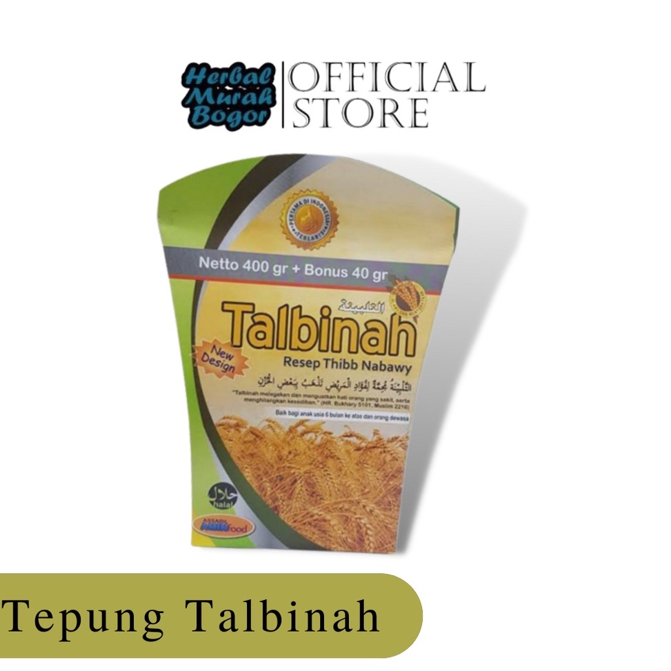 

[⁂D72/] Talbinah Resep Thibb Nabawy 400+40 gram Tepung Gandum Talbinah Original Impor Terbaru