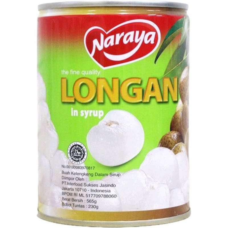 

Naraya longan kaleng 565 gram