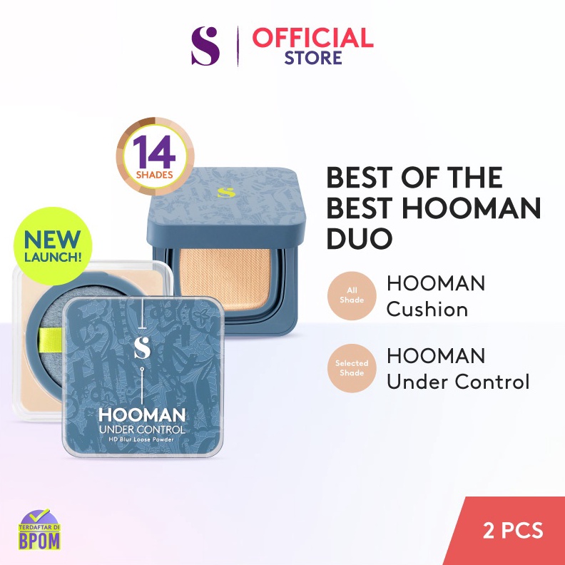 Ready Stock☃SOMETHINC [2 PCS] Best of The Best Hooman Duo (Hooman Cushion + Hooman Powder)