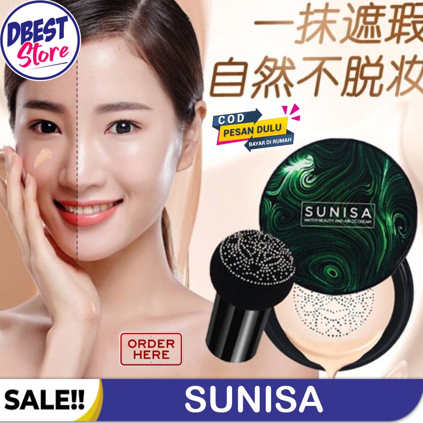 Terbaru✅[ COD ] 100% Original Bedak Sunisa BB Cream Cushion Korea Anti Air dan Tahan Lama / Foundation