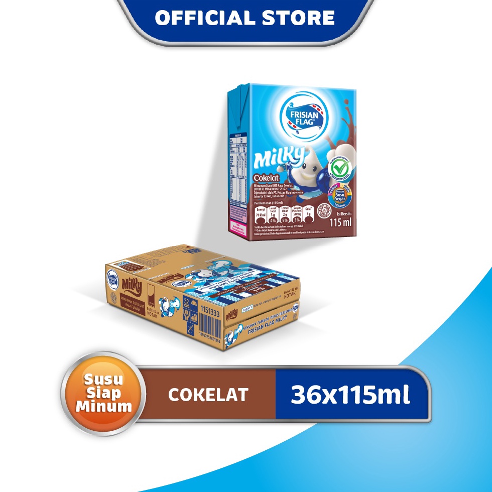 

[✽H99$] Frisian Flag UHT Susu Cokelat 36 x115 mL Murah