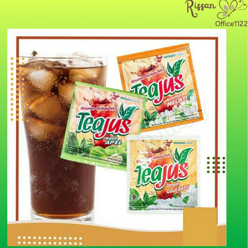 

Tea Jus Minuman Serbuk Teh Sachet satuan / tea jus bubuk instan - Apel