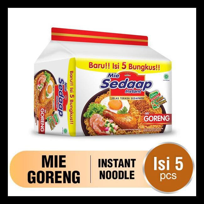 

Sedaap Mie Instan Goreng Isi 5 Bag 90 gr