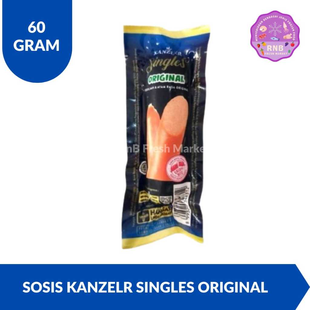 

Sosis Kanzler Singles Original Netto 60 Gram