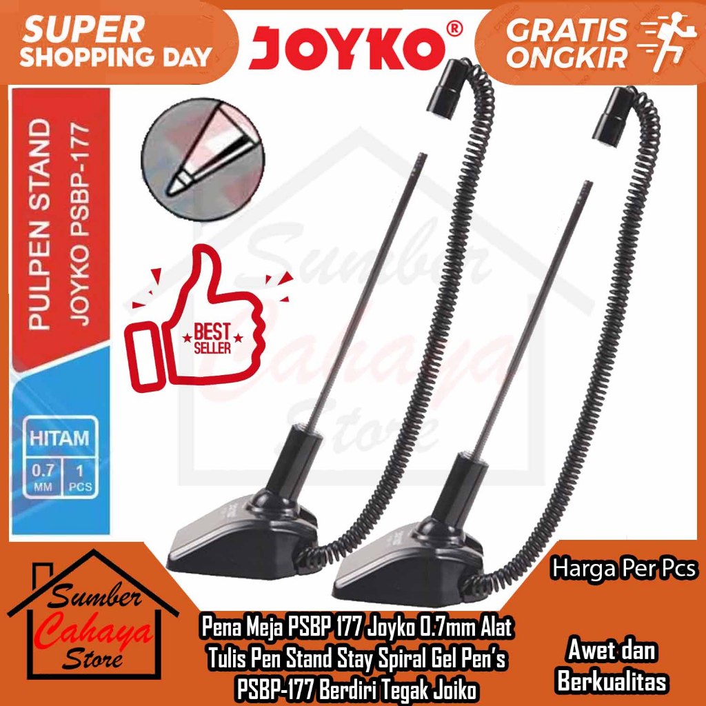 

Pulpen Meja Pen Stand Gel Psbp-177 0.7mm Pena Tanda Tangan Berdiri Warna Hitam Tinta Black Bulpen Bolpoint Alat Menulis Belajar Kantor Standing In Table Perlengkapan Sekolah Sd Sma Smp Atk Stationary Balpen