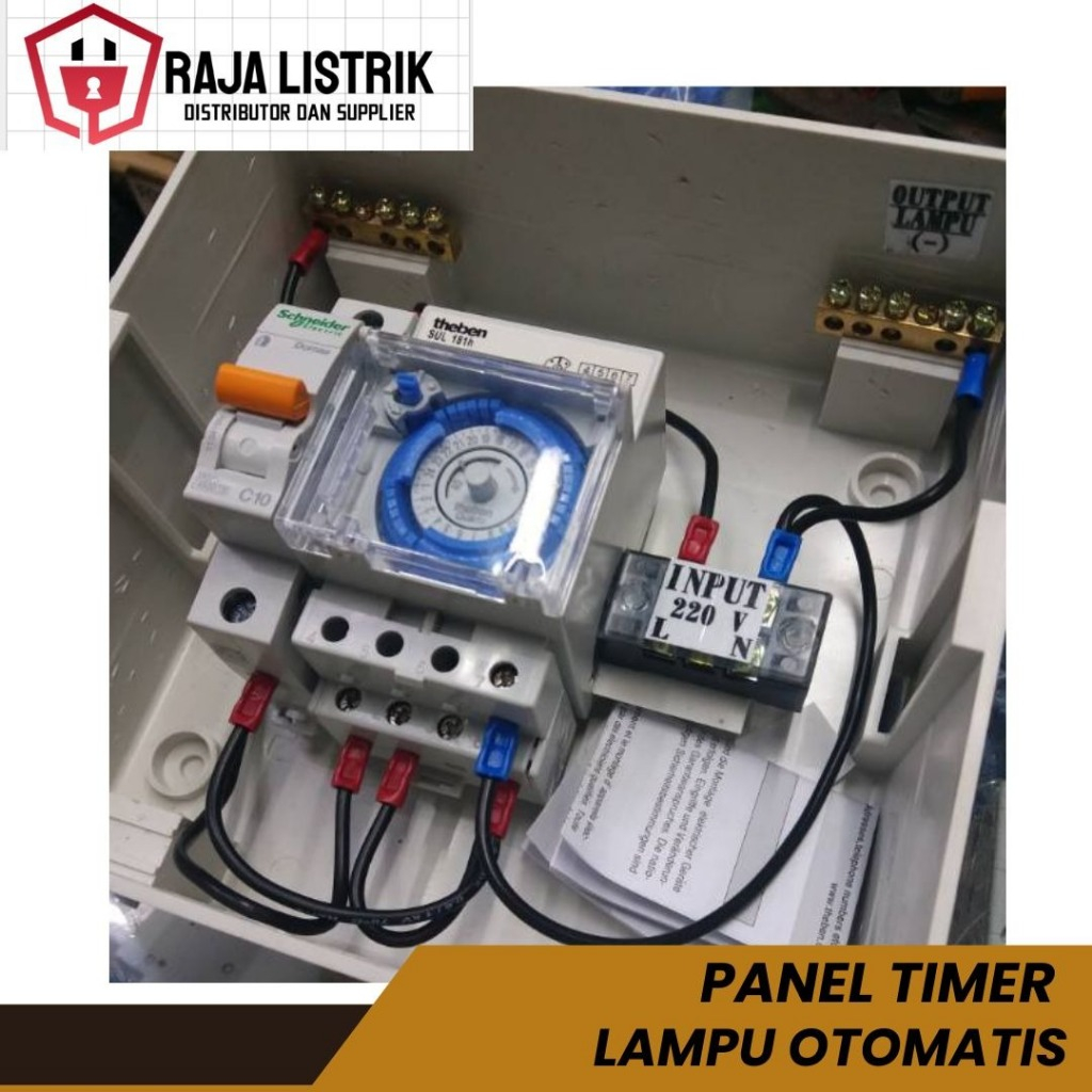 Panel Timer lampu otomatis