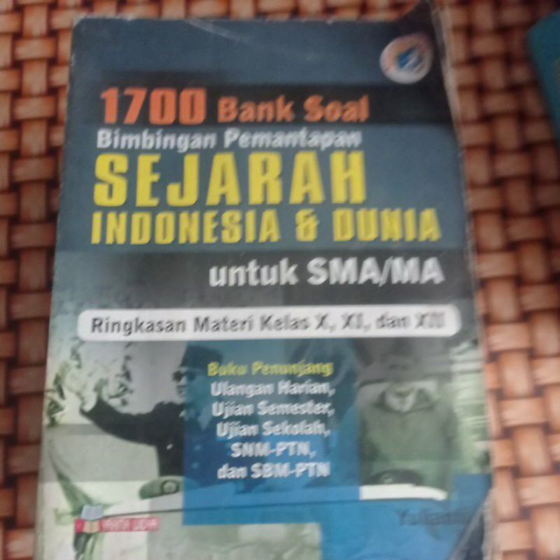 Buku 1700 Bank soal bimbingan pemantapan sejarah Indonesia dan dunia untuk  SMA