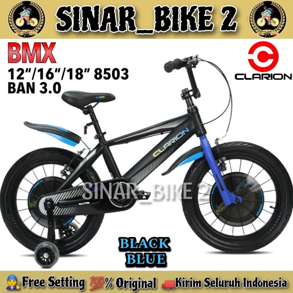 Terlaris Sepeda Anak Laki Bmx Clarion 8503 // Clarion 9920 // Clarion Cl 9923 Ban Jumbo 3.0 Ukuran
