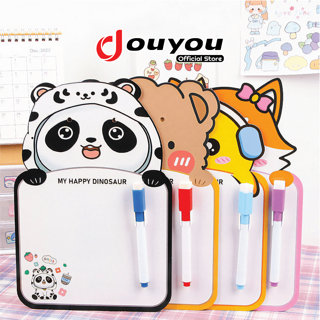 

Papan Tulis Mainan Anak Karakter Mini Free Spidol Bisa Hapus Edukasi HM033