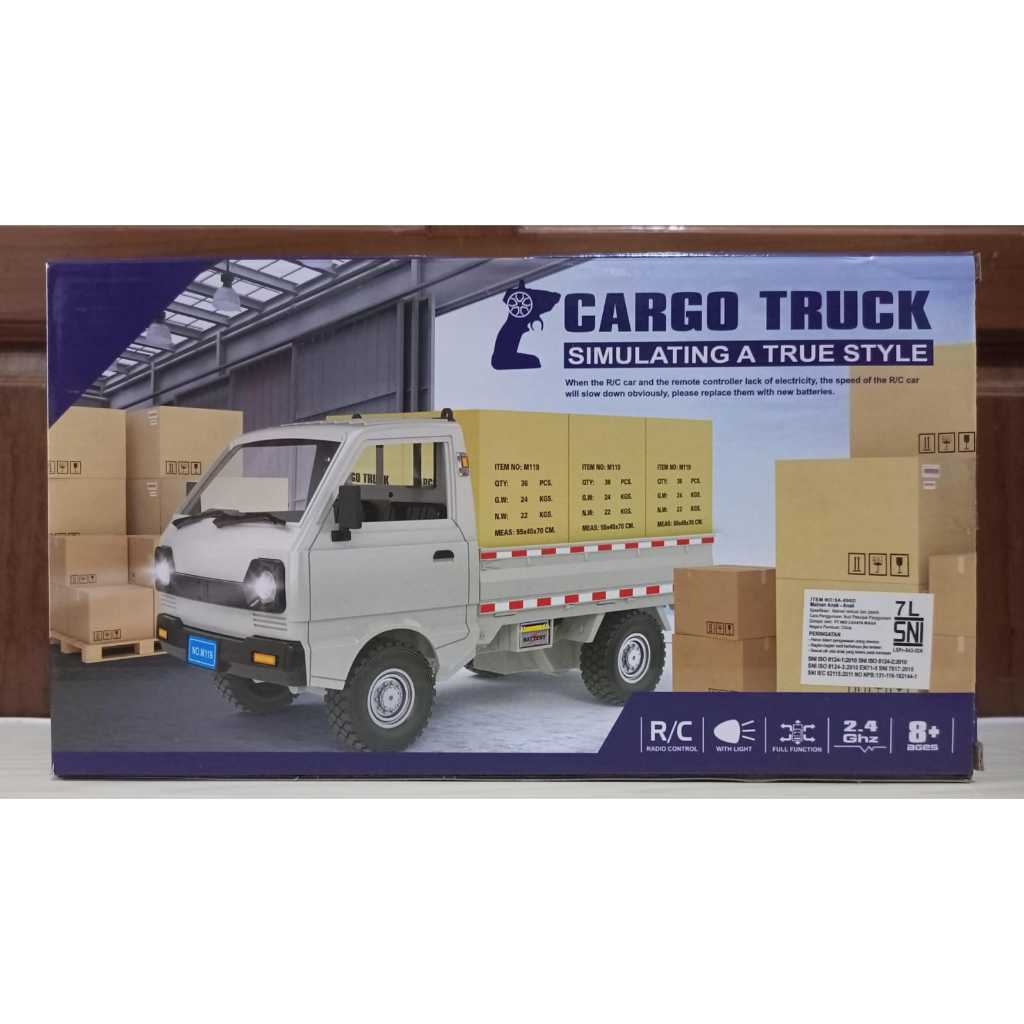 MAINAN MOBIL RC REMOT CONTROL TRUK CARGO/MAINAN RC MOBIL PICK UP BAK TERBUKA