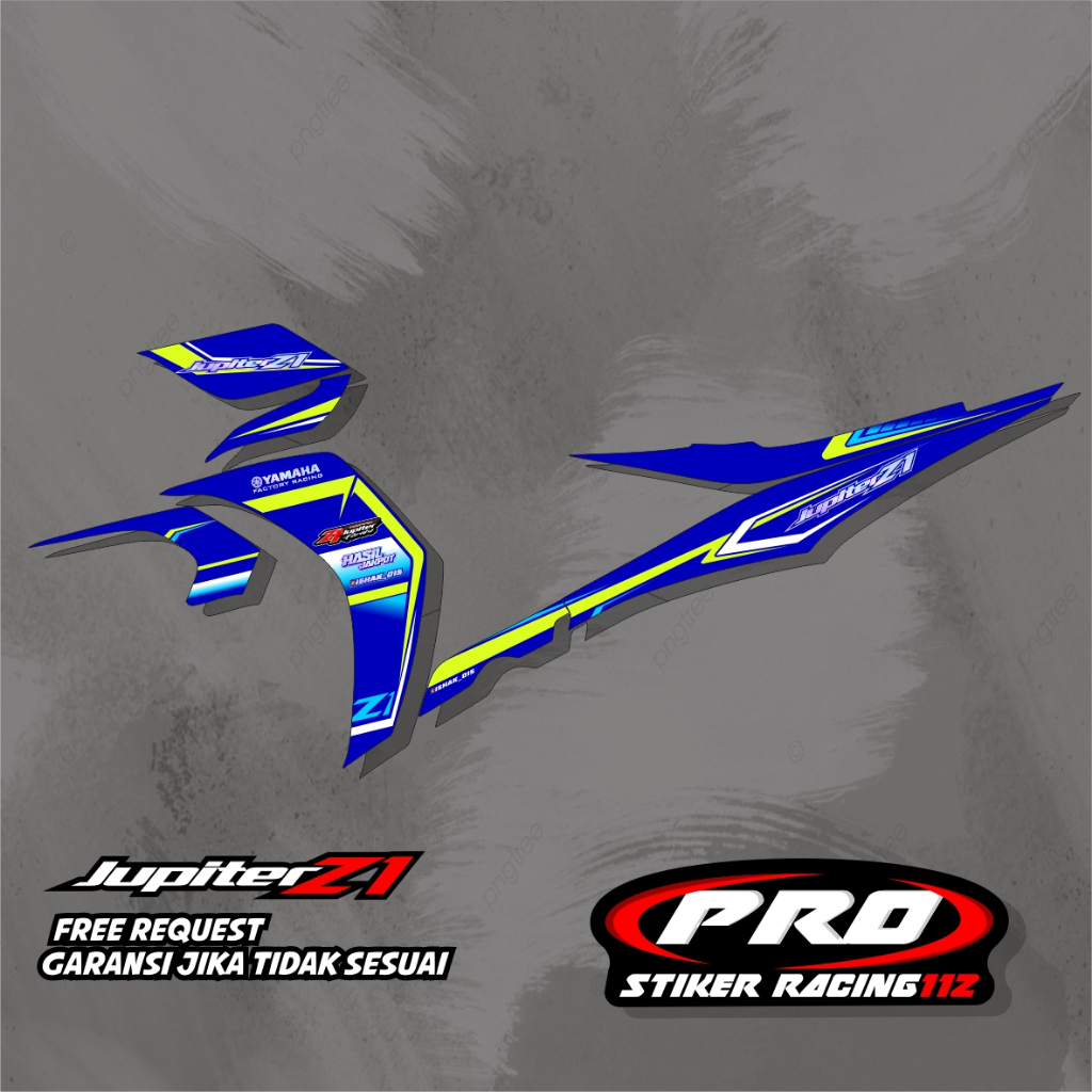 STIKER STRIPING VARIASI JUPITER Z1 - STIKER MOTOR JUPITER Z1 |  STIKER JUPITER Z BURHAN | JUPITER Z 