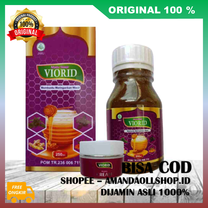 Viorid Madu + Cream Obat Wasir Solusi Atasi Ambeyen Atau Wasir Dijamin Ada Perubahan 100% ASLI BPOM