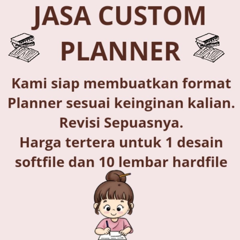 

Custom Planner | Desain Planner | Design Planner | Planner Produktif | Jadwal tugas | Jadwal Pelajaran