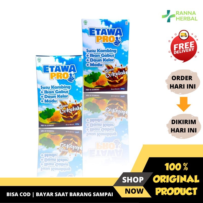 

Susu Kambing Etawa Bubuk Plus Madu Daun kelor Ikan Gabus Rasa Cokelat Original 200gr