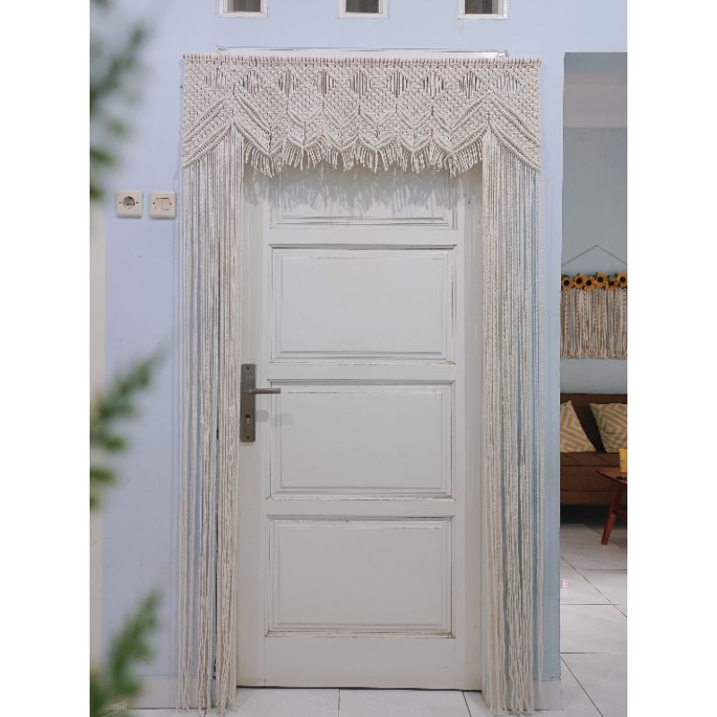 tirai pintu macrame