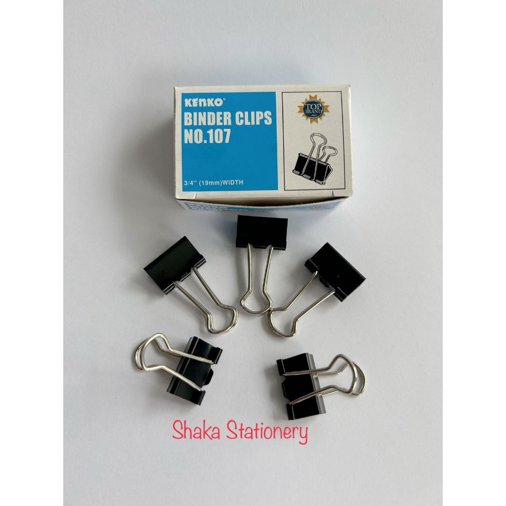

BINDER CLIP NO 107 PENJEPIT KERTAS KENKO 19MM