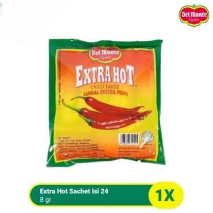 

delmonte extra hot sachet isi 24 x 8 gr