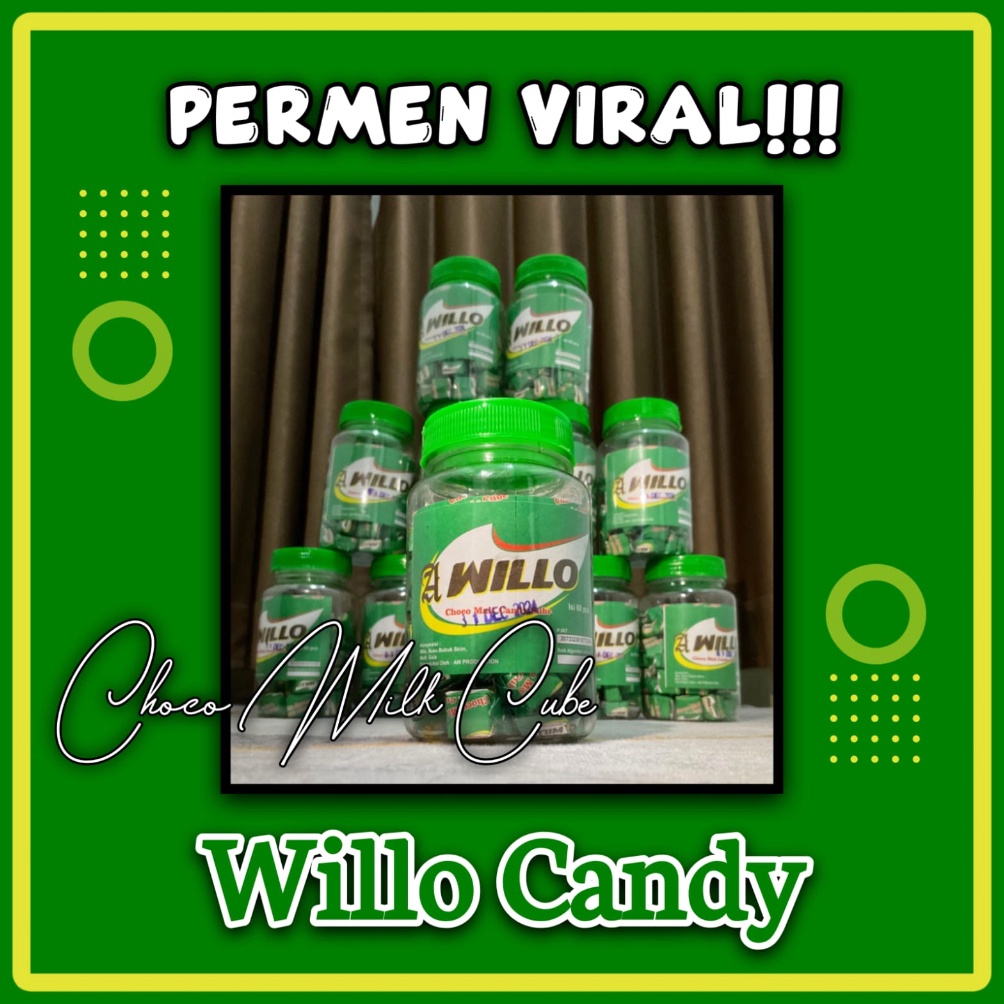 

[♝D56&] WILLO CUBE PREMIUM | PERMEN HITS VIRAL WILLO ISI 60pcs | PERMEN ENAK MURAH | BISA COD Discount