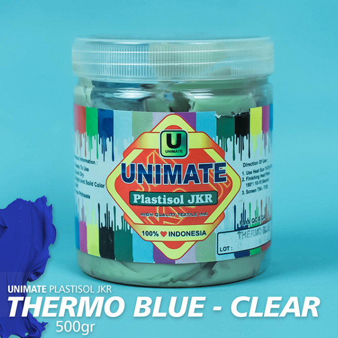 

Tinta Sablon Plastisol Unimate THERMO BLUE @500GR