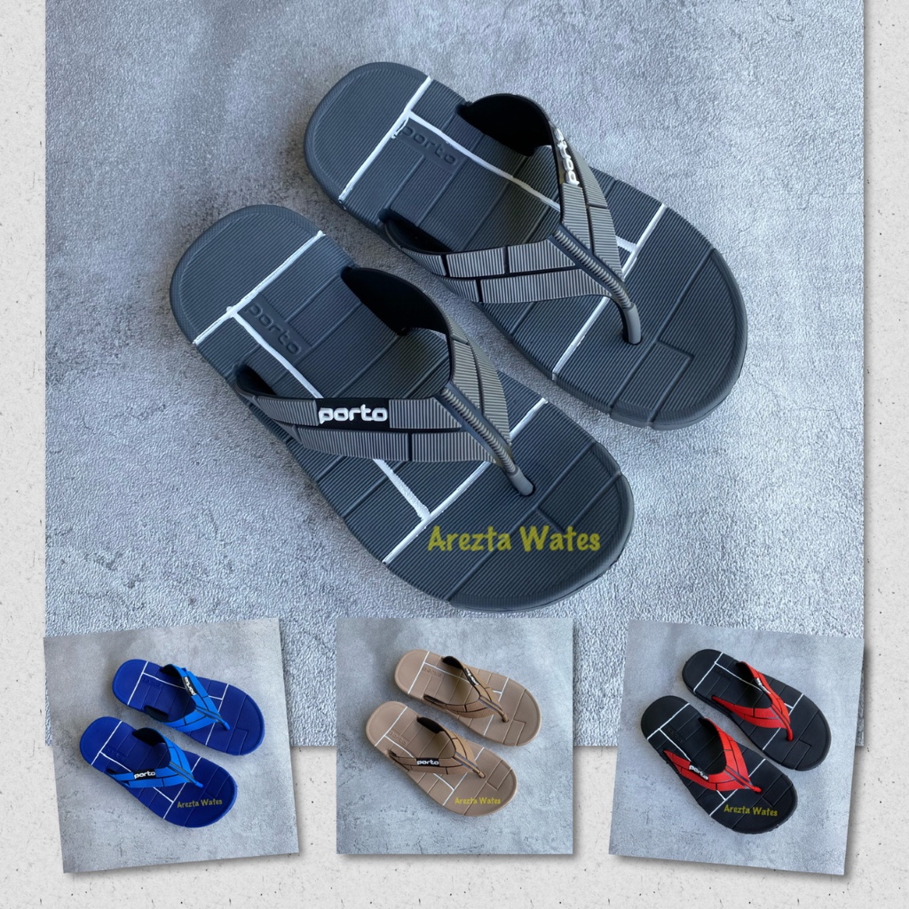 Sandal jepit karet pria porto 1034M