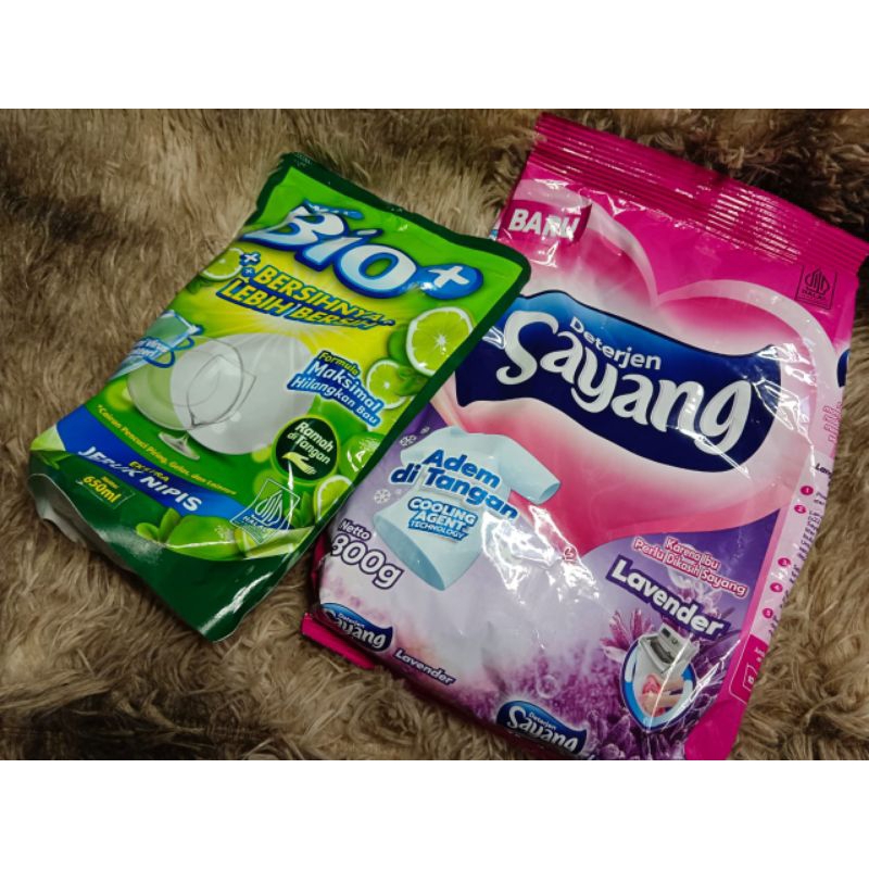 Paket Detergent Sayang + Bio Cuci Piring