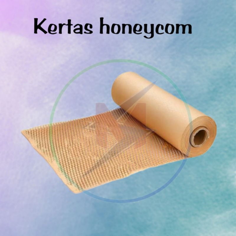 

Kertas Paper Honeycomb Wrap Natural Lebar 50Cm