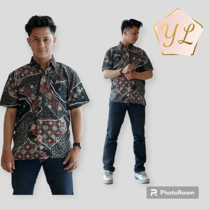 Kemeja Batik Peria Lengan Pendek/Hem Batik /Baju Batik