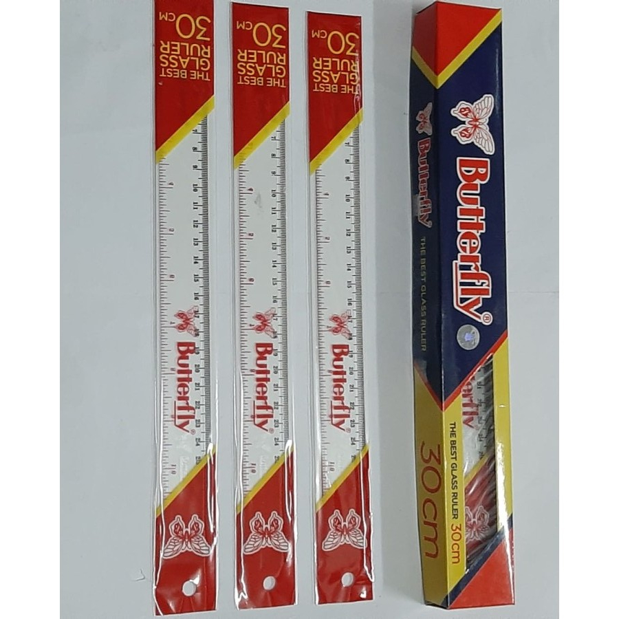 

Penggaris Butterfly 30 cm Plastik