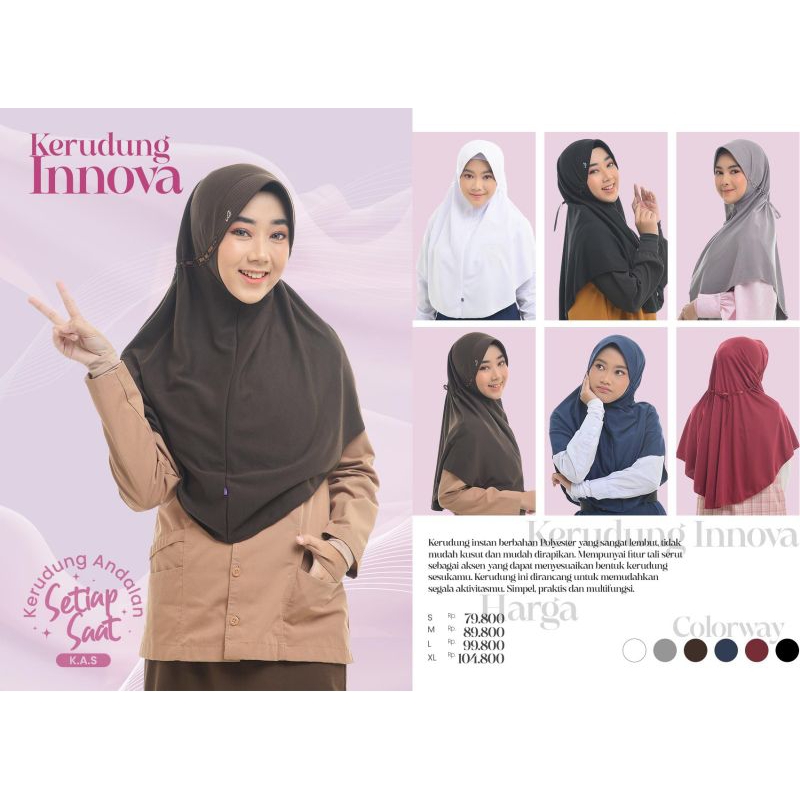 Kerudung Rabbani Innova S Coklat